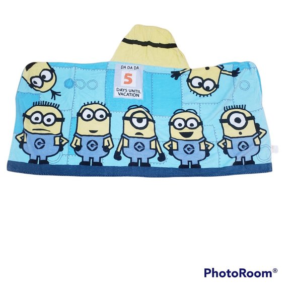 Despicable Me Minions Kid’s Hooded Towel Wrap - Picture 1 of 1